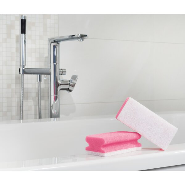 Scotch-Brite Reinigungsschwamm Soft, Farbe: rosa weiss