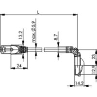 Telegärtner Patchkabel, Kat.6A (tief), S FTP, 1,5 m,...