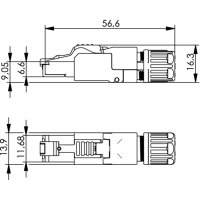 Telegärtner Connectique RJ45 MFP8 IE PROFINET