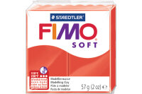 FIMO Knete Soft 57g 8020-24 rot