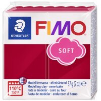 FIMO SOFT Modelliermasse, ofenhärtend, kirschrot, 57 g
