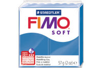 FIMO Pâte à modeler Soft 57g 8020-37 bleu