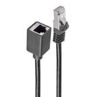 shiverpeaks BASIC-S Câble patch rallonge, Cat.6A, noir