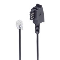 shiverpeaks BASIC-S Telefonkabel, schwarz, 3,0 m