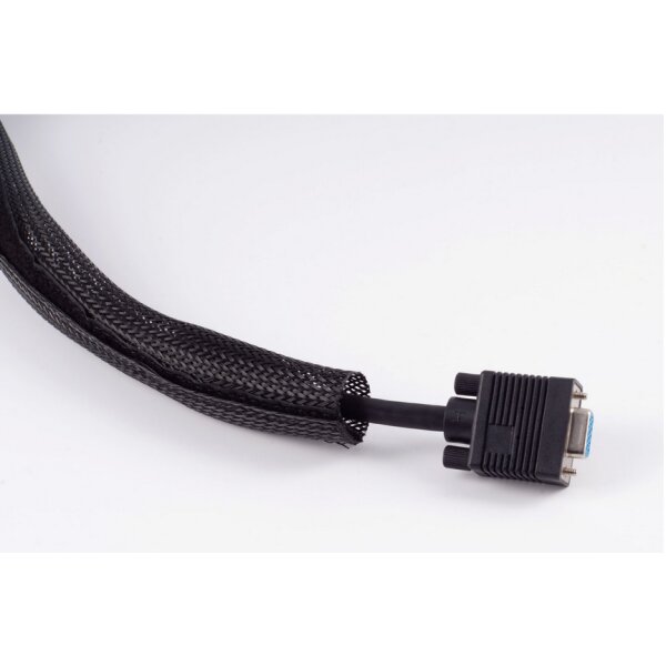 shiverpeaks BASIC-S Kabelbündler, schwarz, 5,0 m
