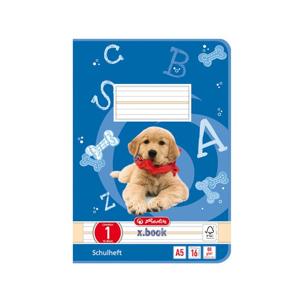 herlitz Cahier scolaire x.book, A5, linéature 2