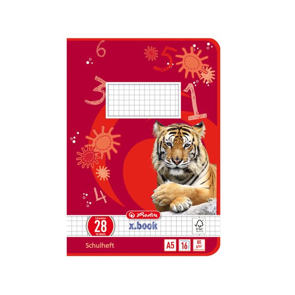 herlitz Cahier scolaire x.book, A5, linéature 4