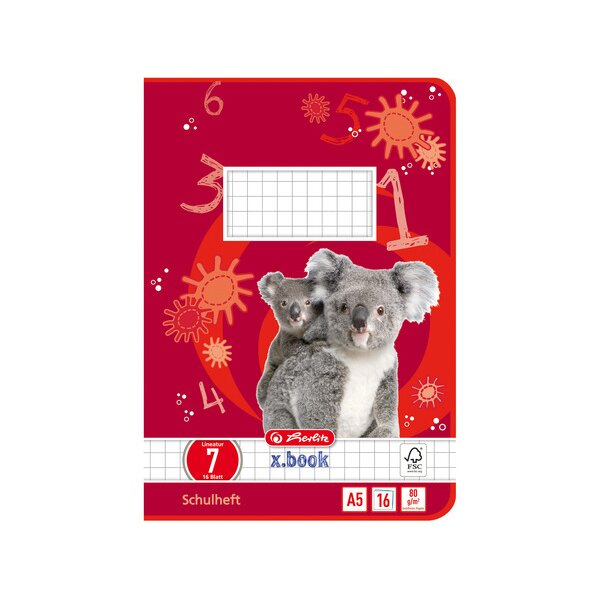 herlitz Cahier scolaire x.book, A5, linéature 4