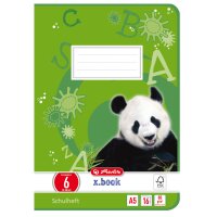 herlitz Schulheft x.book, DIN A5, Lineatur 5 kariert
