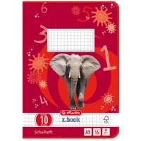 herlitz Cahier x.book, A5, linéature 8f / rectangles