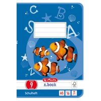 herlitz Cahier x.book, A5, linéature 8f / rectangles