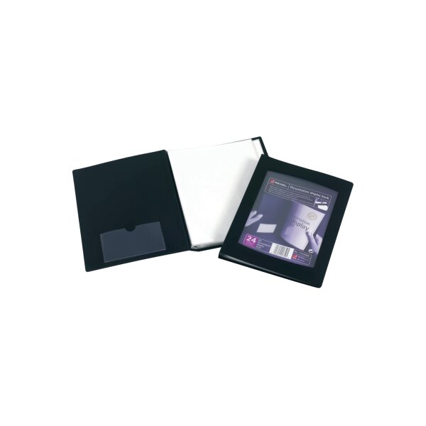 Rexel Präsentations-Sichtbuch, A5, mit 24 Hüllen, schwarz