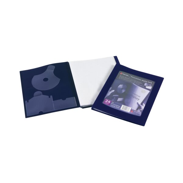 Rexel Präsentations-Sichtbuch, A5, mit 24 Hüllen, schwarz