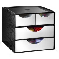 CEP Module de rangement, 4 tiroirs, noir