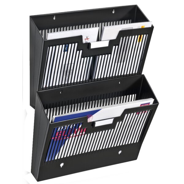 CEP Wandprospekthalter First, DIN A4, 1 Fach, schwarz