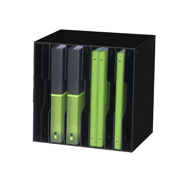 CEP Sortierbox CubiCep, 12 Fächer, schwarz