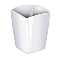 CEP Pot à crayons GLOSS, 2 compartiments, blanc