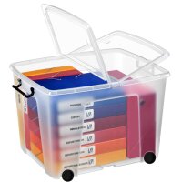 CEP Aufbewahrungsbox strata, 50 Liter, transparent