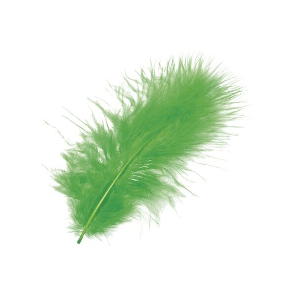 KNORR PRANDELL Plumes marabout 10cm 216619440 vert 15 pcs.