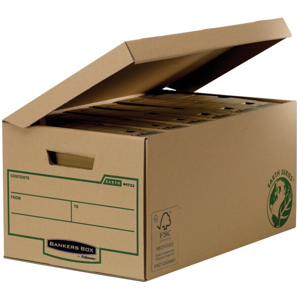 Fellowes BANKERS BOX EARTH Archiv-Klappdeckelbox Maxi