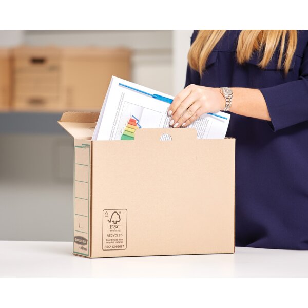 Fellowes BANKERS BOX EARTH Archiv-Schachtel, braun, (B)100mm