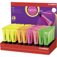 STABILO Surligneur NEON, présentoir de 45