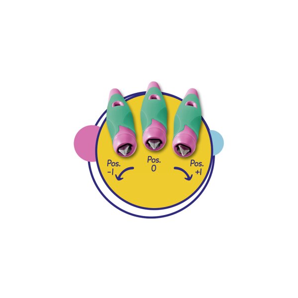 STABILO Stylo plume EASYbirdy L, gauchers, bleu/azur