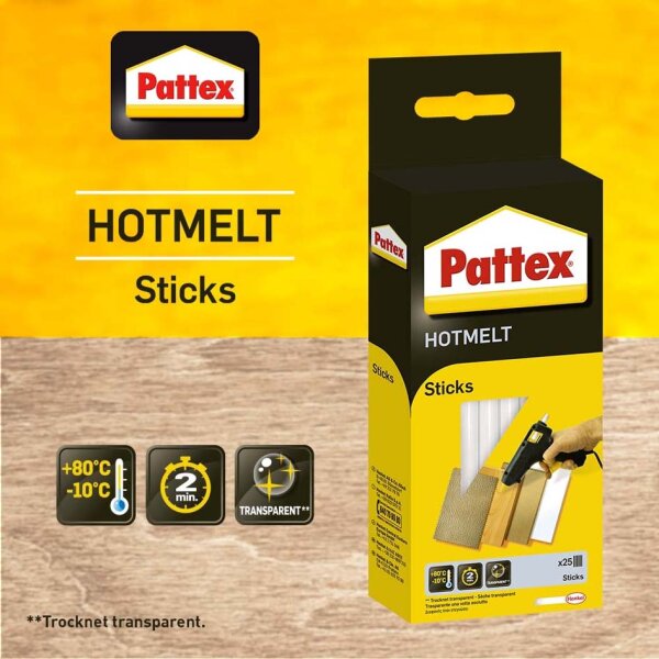 Pattex Heissklebepatrone HOT STICKS, rund, 500 g, transparent