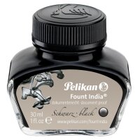 Pelikan Tinte "Fount India", schwarz, im Glas