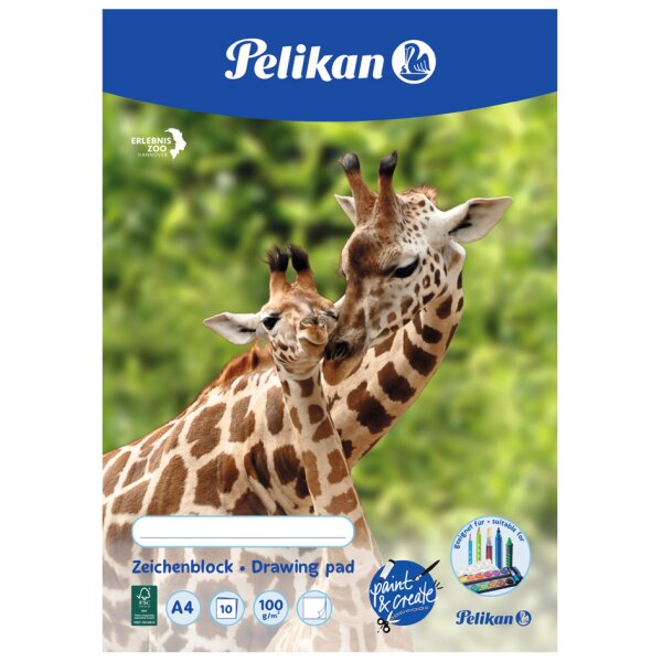 Pelikan Bloc &agrave; dessin C 3/10, A3, 100 g/m2, 10 feuilles