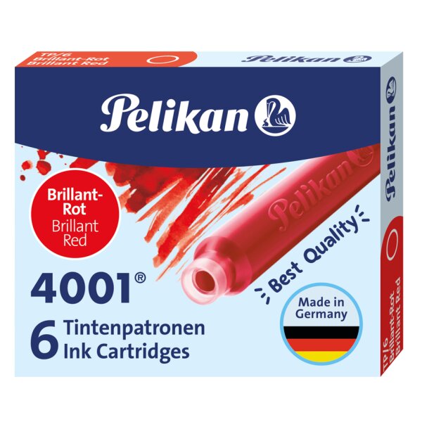 Pelikan Standard-Tintenpatronen 4001 TP 6, brillant-braun