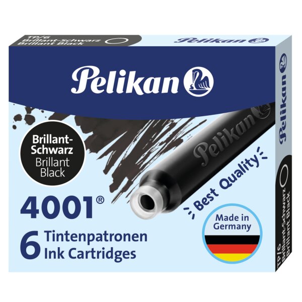 Pelikan Standard-Tintenpatronen 4001 TP 6, brillant-braun
