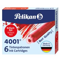 Pelikan Cartouches dencre 4001 TP/6, marron-brillant