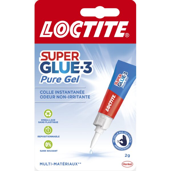 LOCTITE Colle universelle SUPER GLUE-3 Pure Gel