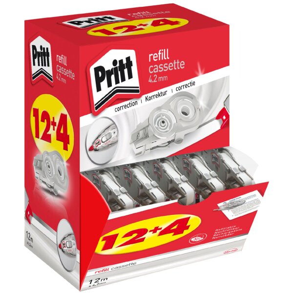 Pritt Refillkassette Flex 970, 4,2 mm x 12 m, 16er Multipack