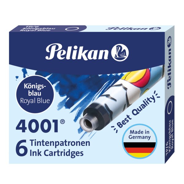 Pelikan Cartouches dencre TP/F/6, bleu royal