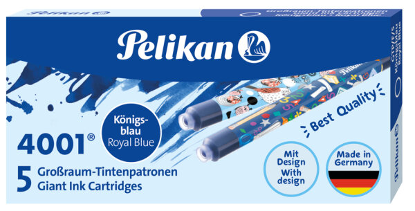 Pelikan Grossraum-Tintenpatronen GTP F 5-2 B, königsblau