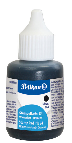 Pelikan Stempelfarbe 84, wasserfest, weiss, Inhalt: 30 ml