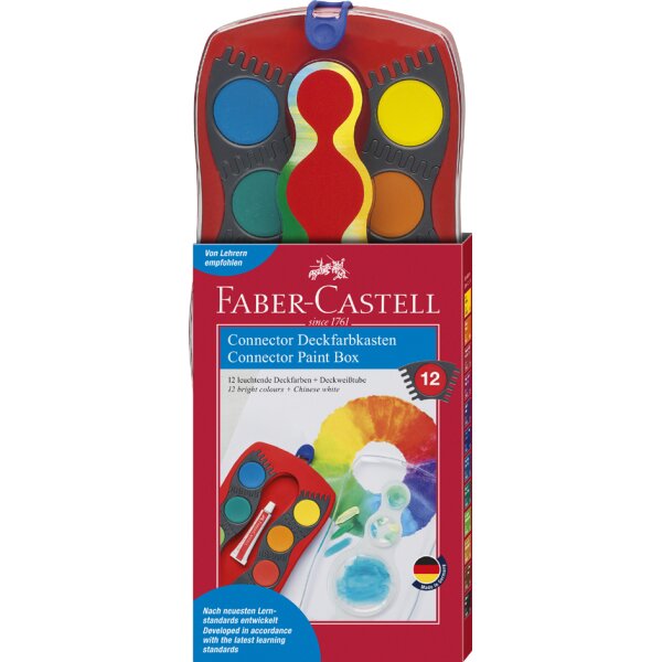 FABER-CASTELL Palette de peinture CONNECTOR, 24 couleurs