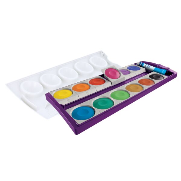 Pelikan Boîte de peinture standard décole K12, 12 couleurs