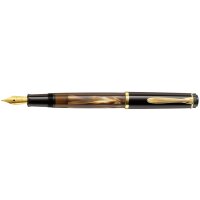 Pelikan Stylo plume M 200, brun marbré, taille de...