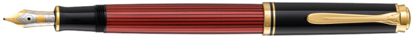 Pelikan Füllhalter "Souverän 400", schwarz rot, B