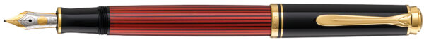 Pelikan Füllhalter "Souverän 600", schwarz rot, B