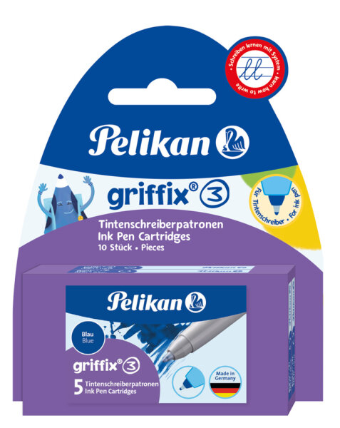 Pelikan griffix Tintenschreiber-Patronen, auf Blisterkarte