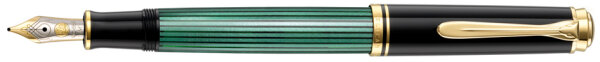 Pelikan Füllhalter "Souverän 600", schwarz grün, B