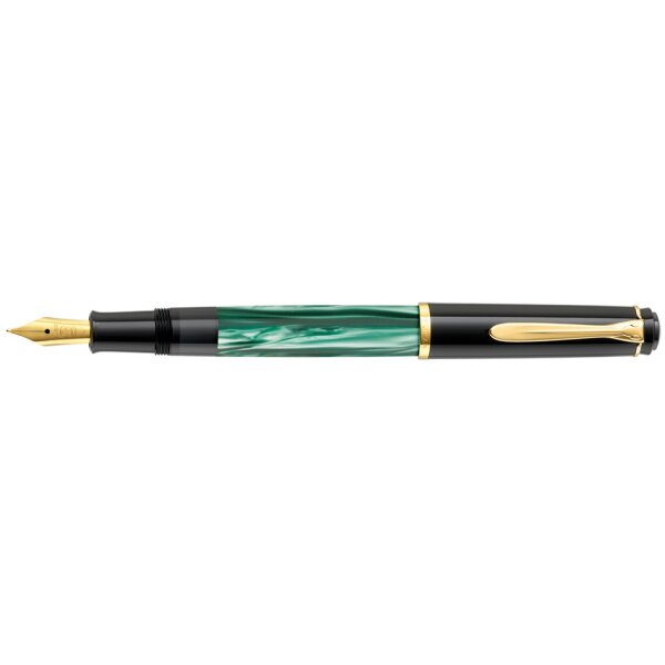 Pelikan F&uuml;llhalter M 200, gr&uuml;n marmoriert, Federbreite: F
