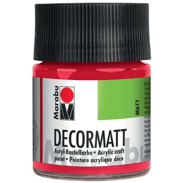 Marabu Peinture acrylique Decormatt, marron foncé, 50 ml,