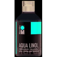 Marabu Aqua-Linoldruckfarbe, mittelgelb, 250 ml