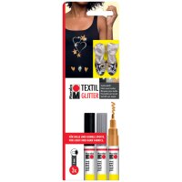 Marabu Marqueur pour textile Textil Painter Glitter,