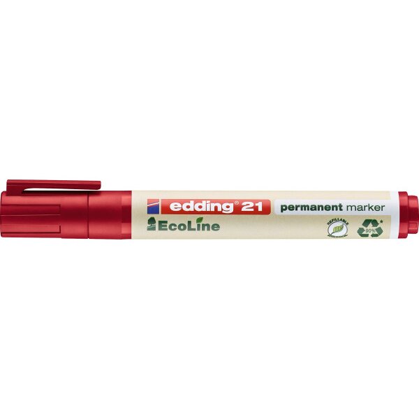 EDDING Permanent Marker 21 1.5-3mm 21-2 rot
